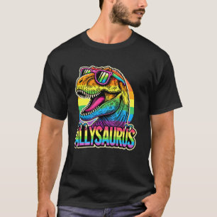 Camiseta Allysaurus LGTB Dinosaur Bandera del Orgullo Gay L