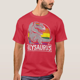 Camiseta Allysaurus Orgullo Gay Bandera Arcoiris Comunidad 