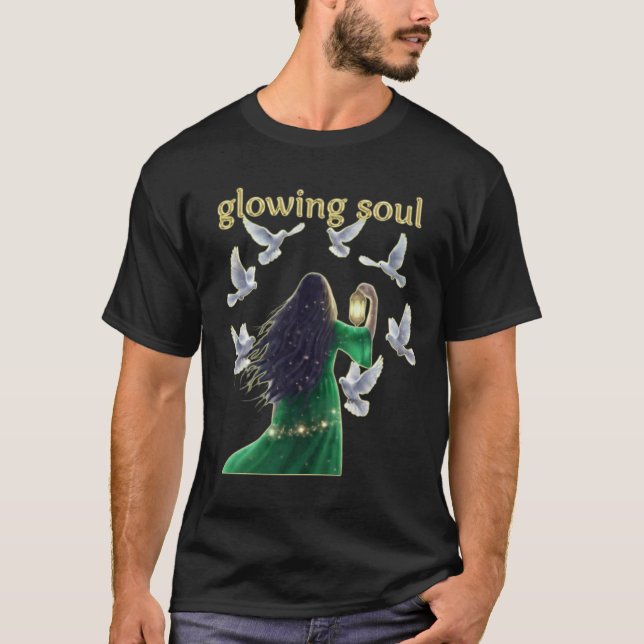 Camiseta Alma brillante gráfica única (Anverso)
