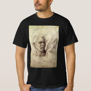 Camiseta Alma condenada de Miguel Ángel, Cabeza de un hombr