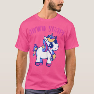 Camiseta Alma De Brazo Roto De Unicornio Awww Snap Para Chi