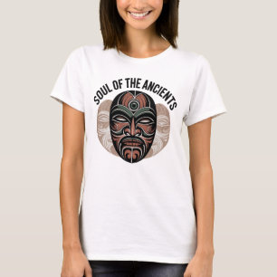 Camiseta Alma de los antiguos - Diseño de máscara tribal