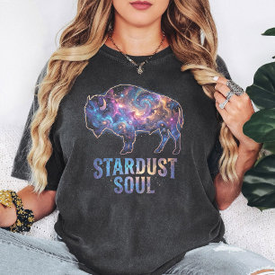 Camiseta Alma de polvo de estrellas Galaxia Búfalo Animal C