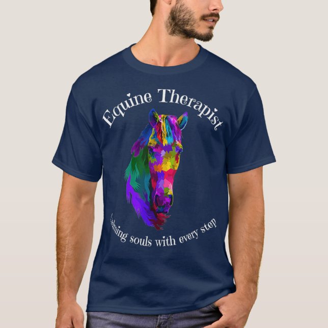 Camiseta Alma de terapia equina para caballos con calambres (Anverso)