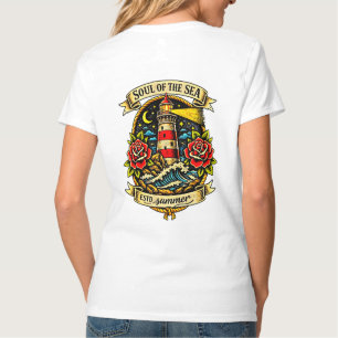 Camiseta Alma del Mar Tatuaje de Marinero al Estilo Antiguo