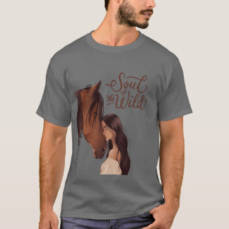 Camiseta Alma del muchacho del caballo salvaje