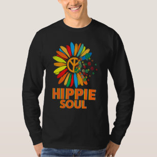Camiseta Alma Hippie Flor Símbolo De La Paz De Margarita  P