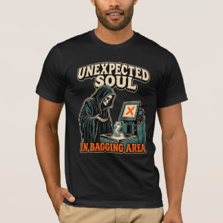 Camiseta Alma Inesperada en la Caja de Autocobro Grim Reape