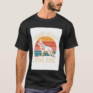 Camiseta Alma Leal Corazón Valiente Compañero Pastor Alemán