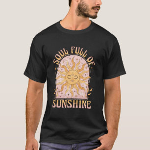 Camiseta Alma Llena De Sol Luz Del Sol Y Luna Mística Celes