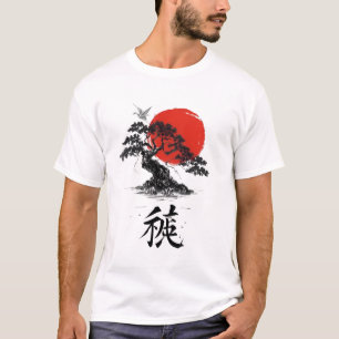 Camiseta Alma Oriental – Bonsai y Sol Naciente