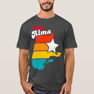 Camiseta Alma Quebec Canada Vintage Distresors Souvenir 2