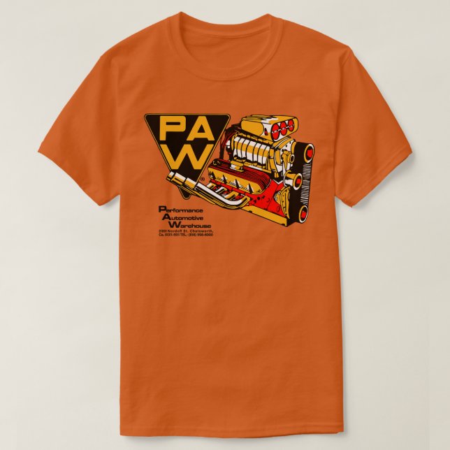 Camiseta Almacén Automático de Rendimiento de PAW (Diseño del anverso)
