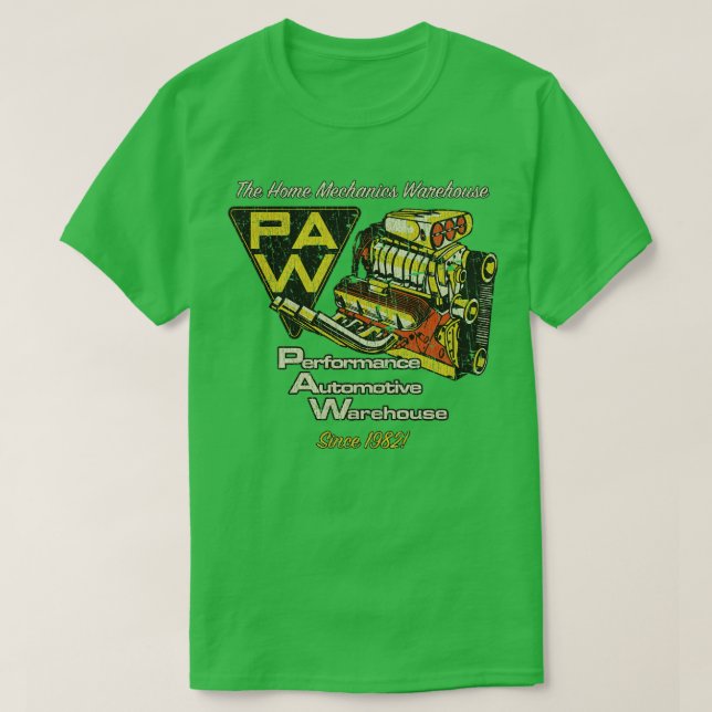 Camiseta Almacén Automotor de Rendimiento 1982 (Diseño del anverso)