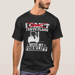 Camiseta Almacén de Operador de apilador de horquilla con c