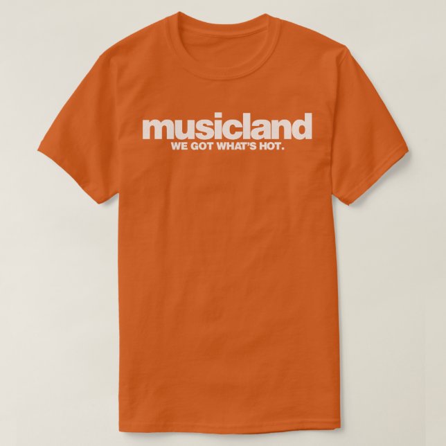 Camiseta Almacén de registros de musicales por defecto retr (Diseño del anverso)