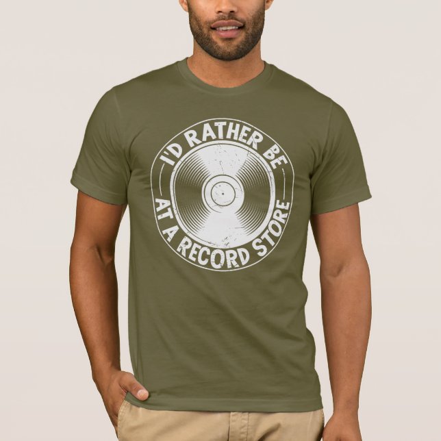 Camiseta Almacén de registros divertidos de álbum de grabac (Anverso)
