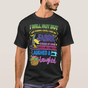 Camiseta Almacén de tela divertida para acolchado, costura 