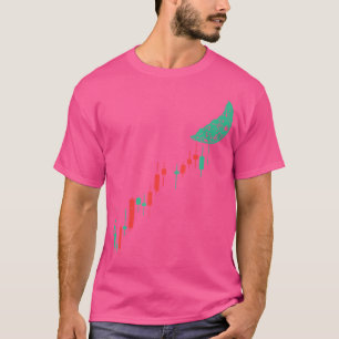 Camiseta Almacena Gráficos De Cripto En El Tráfico De Cript