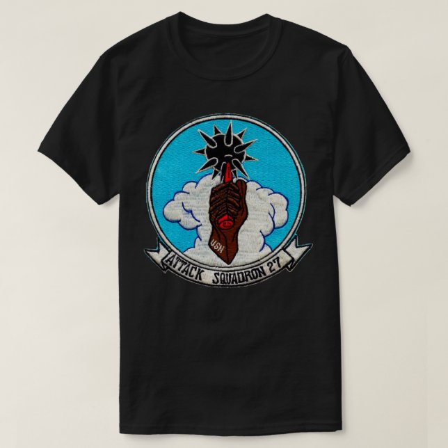 CAMISETA ALMACENAMIENTO DE CUADRON DE ATAQUES VA27 (Diseño del anverso)