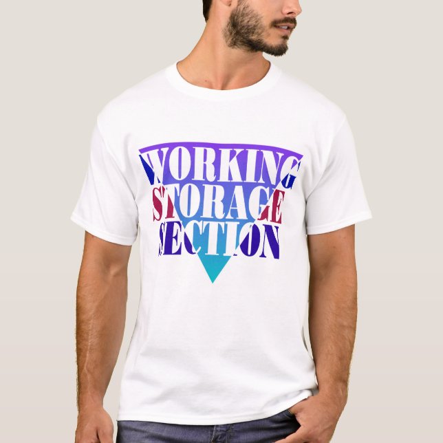 Camiseta Almacenamiento de trabajo de programación de cobol (Anverso)