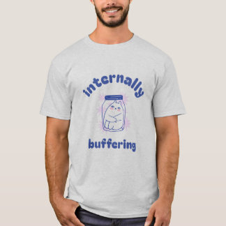 Camiseta Almacenando Internamente Gato Divertido | Estudian