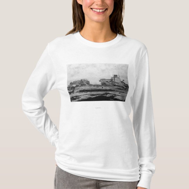 Camiseta Almacenes de la costa en Astoria, O fotografía (Anverso)