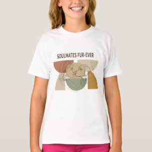 Camiseta Almas gemelas Fur-Ever Línea Artística de Mamá Per
