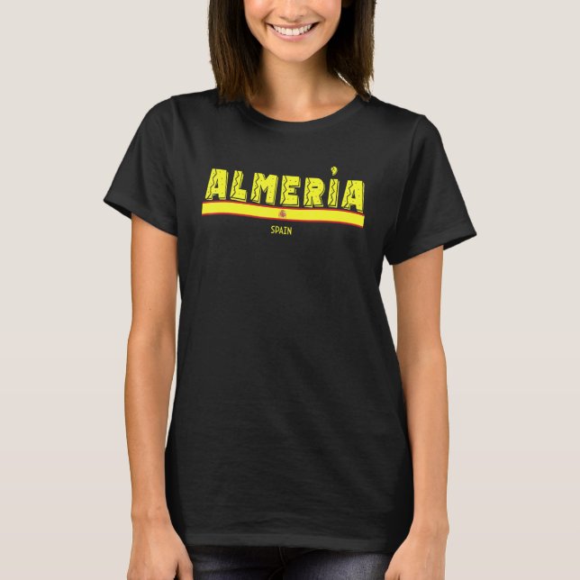 Camiseta Almería España Bandera española Espana (Anverso)