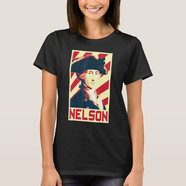 Camiseta Almirante Horatio Nelson Propaganda de Bandera Bri (Anverso)