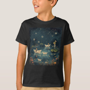 Camiseta Almirante Rana Lindo & Barcos de Papel de Ratones 