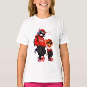 Camiseta Almohada Cushion de Pareja de Osos de Dibujos Anim