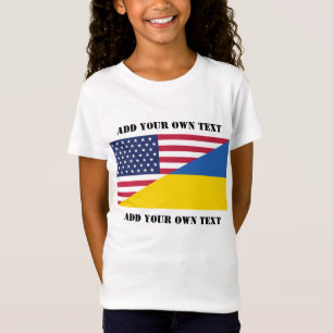 Camiseta Almohada de apoyo estadounidense hacia Ucrania