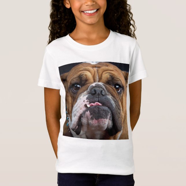 Camiseta Almohada de inglés bulldog (Anverso)