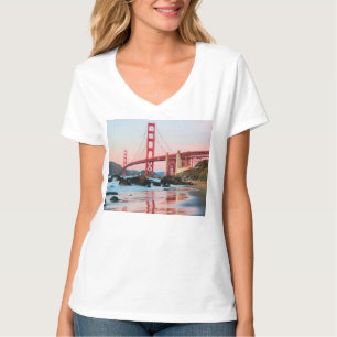 Camiseta almohada de la puente dorada