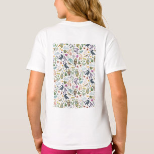 Camiseta Almohada decorativa con patrón botánico inspirado 