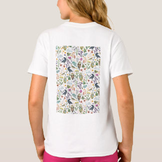 Camiseta Almohada decorativa con patrón botánico inspirado 