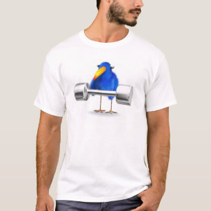 Camiseta Almohadillado azul 3d