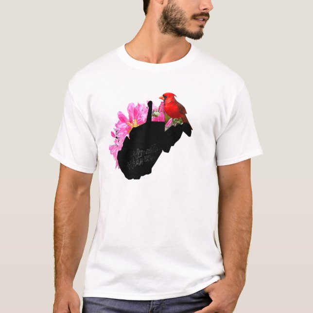 Camiseta Almost Heaven West Virginia Cardinal Wv (Anverso)