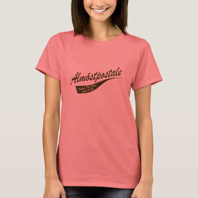 Camiseta Almostpostale - Ringer de casi postales damas (Anverso)