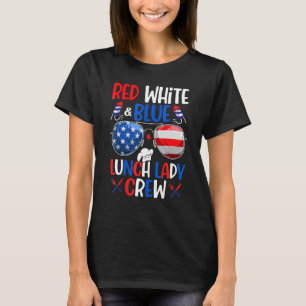 Camiseta Almuerzo Azul Blanco Rojo Señora Gafas De Sol 4 De