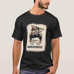 Camiseta Almuerzo blanqueado por mujeres Lady Messy Bun Lun