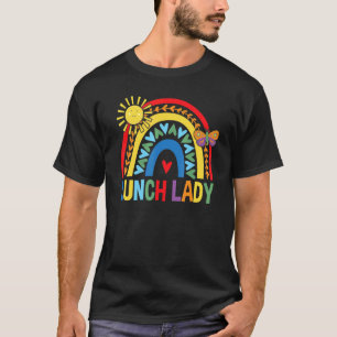 Camiseta Almuerzo Dama Arcoiris Con Mariposa Cortada De Vue