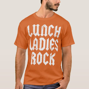Camiseta Almuerzo Damas Trabajadora De Cafetería Rock Lady 