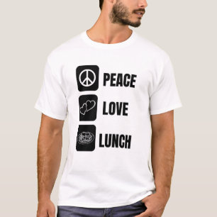 Camiseta Almuerzo de amor por la paz - Diseño divertido par