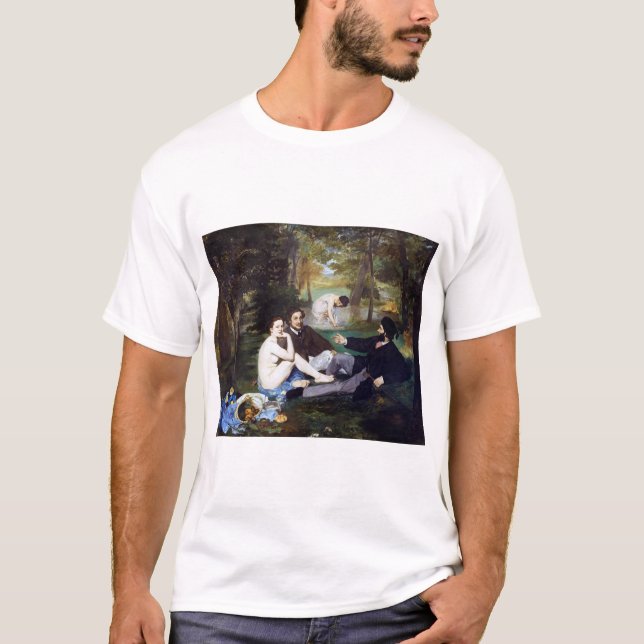 Camiseta Almuerzo en la hierba, Manet (Anverso)