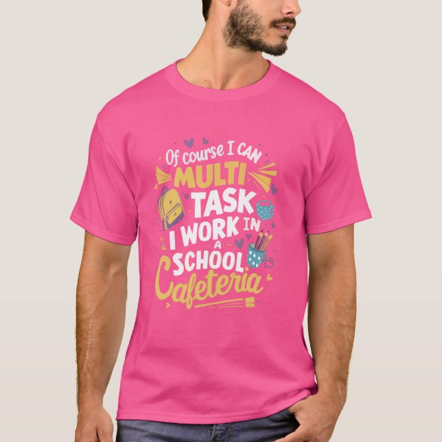 Camiseta Almuerzo Jefe Cafetería Trabajadora Lady Cook Lunc (Anverso)