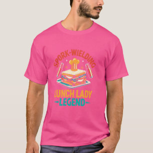 Camiseta Almuerzo Lady Cafetería Funny Salón de Comida Retr