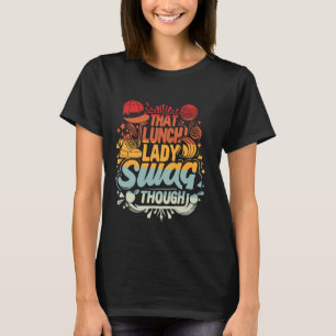 Camiseta Almuerzo Lady Cafetería Funny Salón de Comida Retr