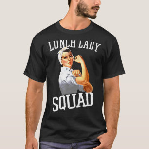 Camiseta Almuerzo Lady Cafeteria Trabajador Lunes Lady Squa